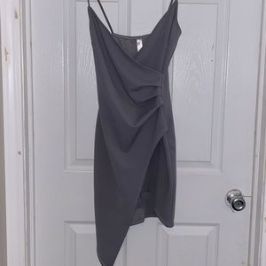 Blue blush asymmetrical dress